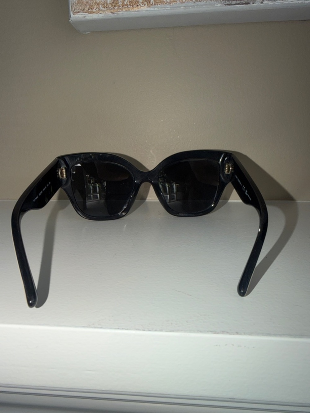 Tory Burch Black Sunglasses with White Trim - Women's - Picture 4 of 9